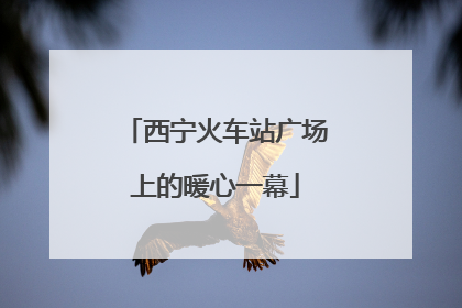 西宁火车站广场上的暖心一幕